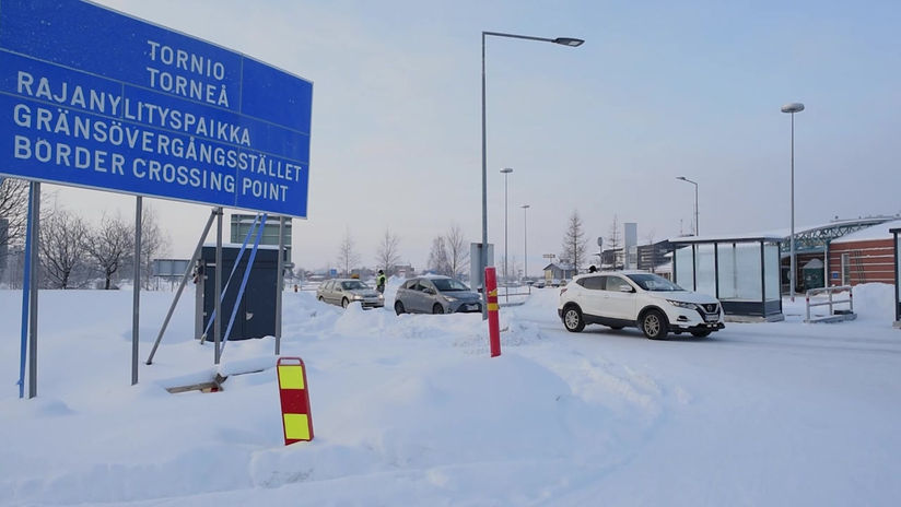 Koronan massatestaus Tornio / Haaparanta rajalla.